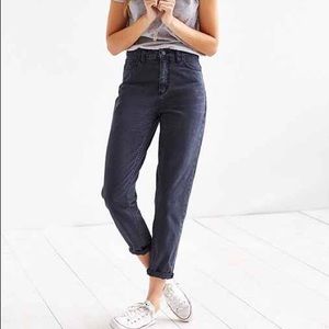 BDG Black High Rise Mom Jeans